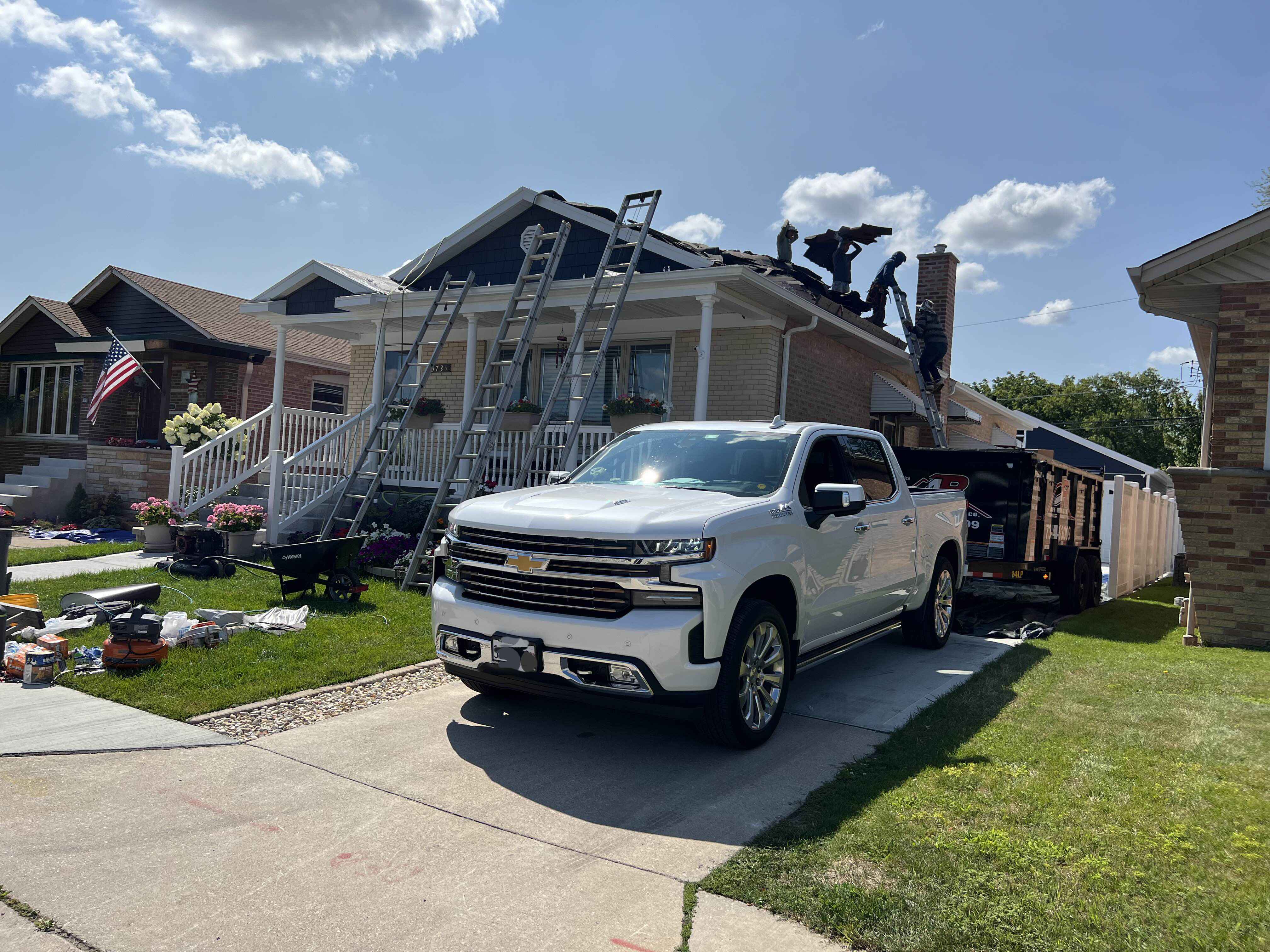 Shingle roof installation